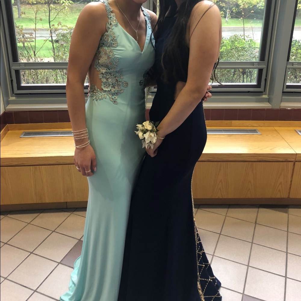 Light blue prom dress